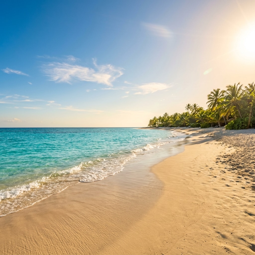 Tropical beach background